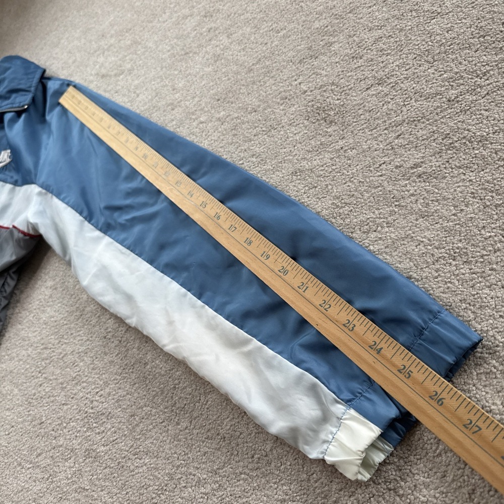 Vintage Nike Windbreaker Jacket Mens S Blue Colorblock Full Zip Blue Tag 80s - Picture 6 of 13
